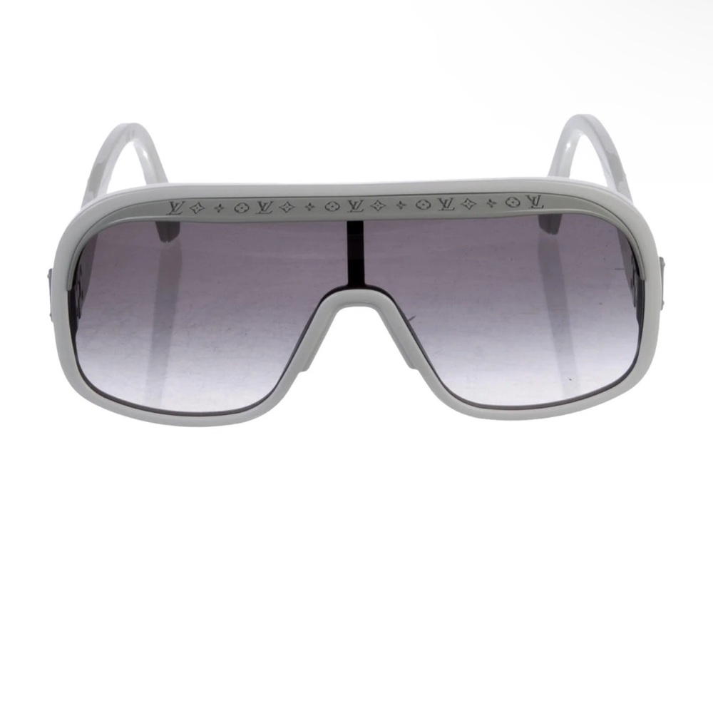 Designer White Sunglasses with Tinted Lenses
